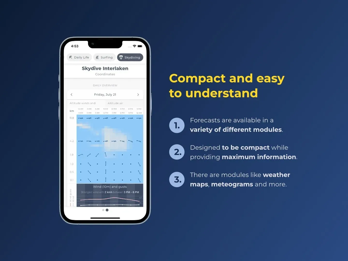 Forecasts are available in a variety of different formats