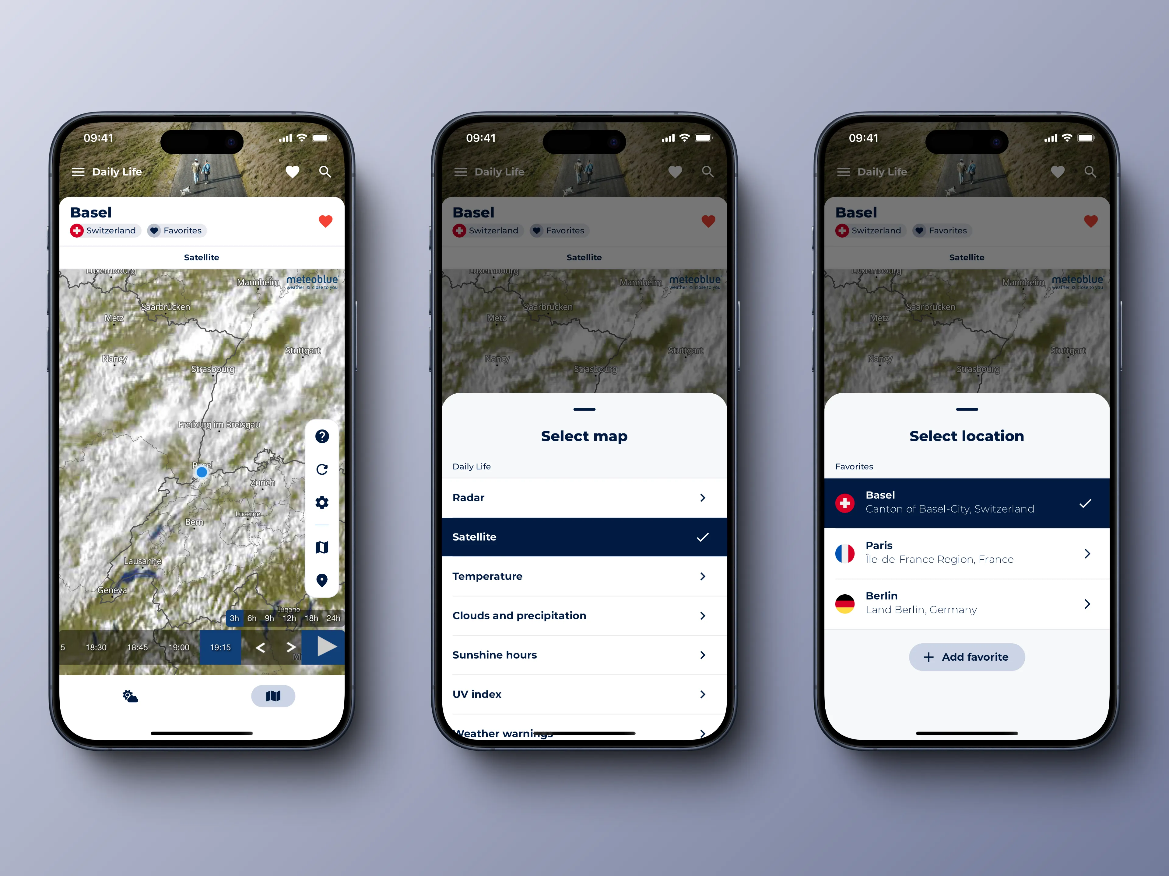 Weather maps now have their own tab.